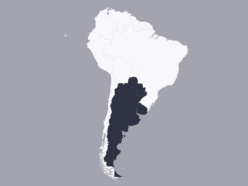 South America map